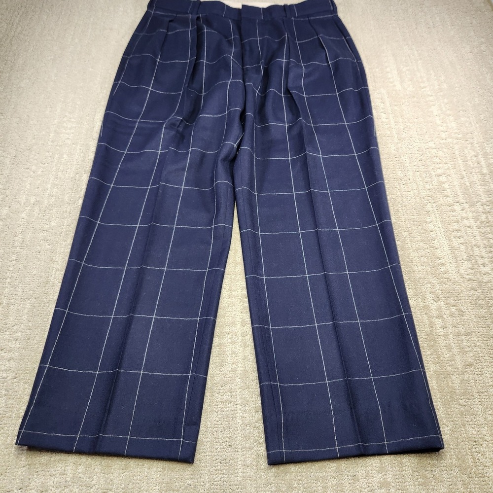 Vintage Polo Ralph Lauren Golf Pants Men 36x29 Pleated High Rise Trouser Wool